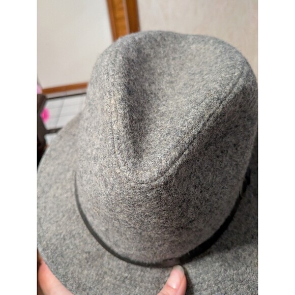 Vintage USA Union-Made Wool Felt Outback, Safari Fedora Hat Large Grandpacore - Picture 11 of 12